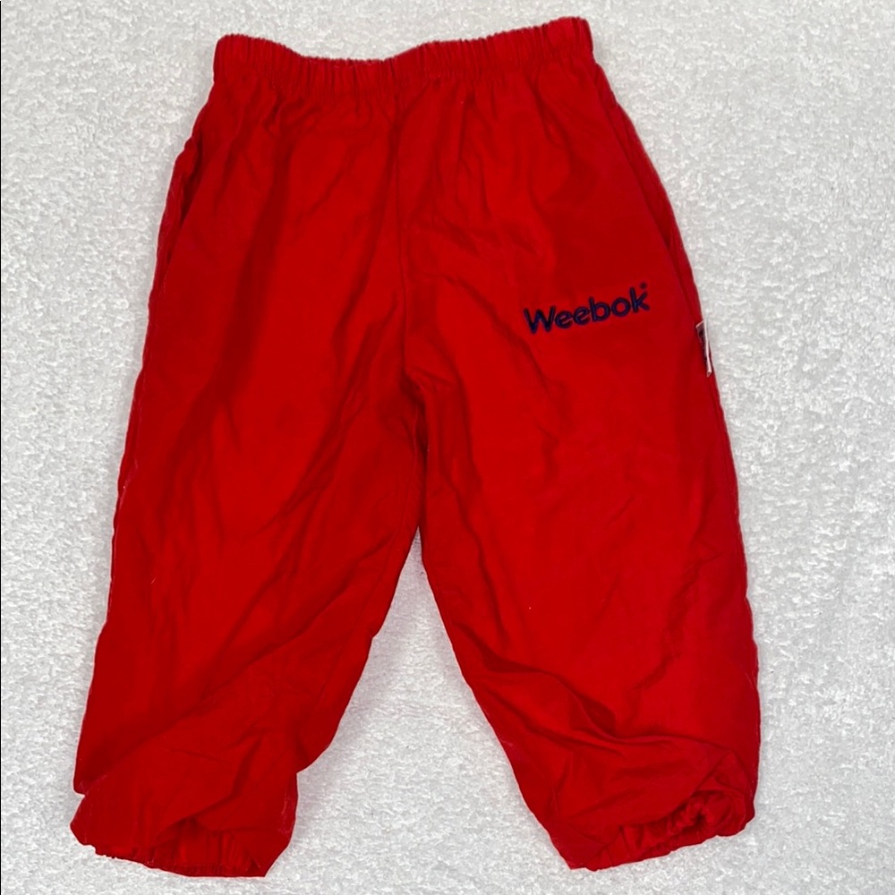 Vintage weebok Kids Red track pants Bottoms 3t